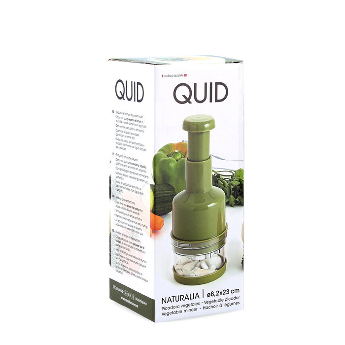 Quid Hachoir Naturalia 8,2x23 cm Vert Metal Sans BPA Quid Hachoir Naturalia 8,2x23 cm Vert Metal Sans BPA