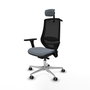 Chaise de Bureau avec Appui-tête Mardos traslack bali Piqueras y Crespo D086G2H Gris