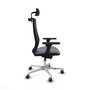 Chaise de Bureau avec Appui-tête Mardos traslack bali Piqueras y Crespo D086G2H Gris
