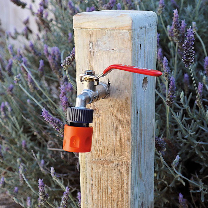 Edm Connecteur rapide femelle fileté 1/2 pouce polypropylène gris orange Edm Connecteur rapide femelle fileté 1/2 pouce polypropylène gris orange