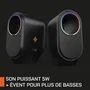 Nova Gaming Enceinte Bluetooth Portable Cygnus GS115 - Design Gaming avec LED RGB - Noir - pour Ordinateur, Console et Smartphone