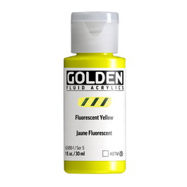 Golden Fluid Colores Acrílicos Amarillo de Fluorescente 30 ml