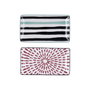 Bidasoa Plateau apéritif Zigzag Multicouleur Céramique Rectangulaire 20 x 11 cm (Lot de 2)移