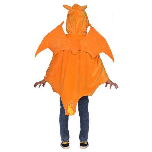 Liragram - Costume Charizard avec Cape pour enfant 8-12 ans - Unisexe