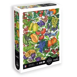Sentosphere Calypto Puzzle 500 Pièces - Les Fruits d'Été à Toucher Soyeux - Puzzle Déco à Encadrer - À Partir de 8 Ans