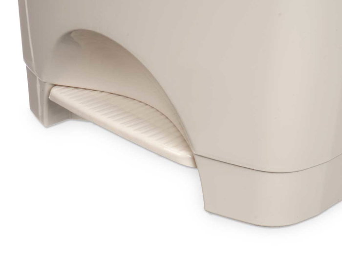 Arte Regal Papelera à pédale en plastique 50 L beige 43x64x33 cm (Set de 3) Arte Regal Papelera à pédale en plastique 50 L beige 43x64x33 cm (Set de 3)