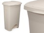 Arte Regal Papelera à pédale en plastique 50 L beige 43x64x33 cm (Set de 3)