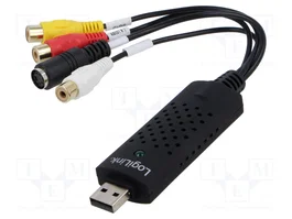 LOGILINK Grabber Audio/Vidéo USB 2.0, DIN mini 4pin, noir