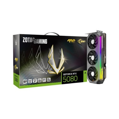 Zotac GeForce RTX 5080 AMP Extreme Infinity 16GB GDDR7 Carte Graphique NVIDIA Zotac GeForce RTX 5080 AMP Extreme Infinity 16GB GDDR7 Carte Graphique NVIDIA