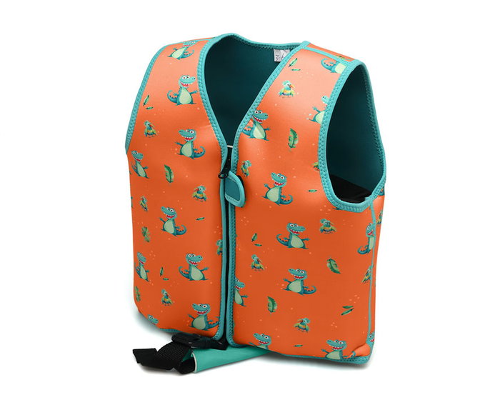 KioKids Gilet de Flottaison Crocodiles Orange 2 à 3 ans