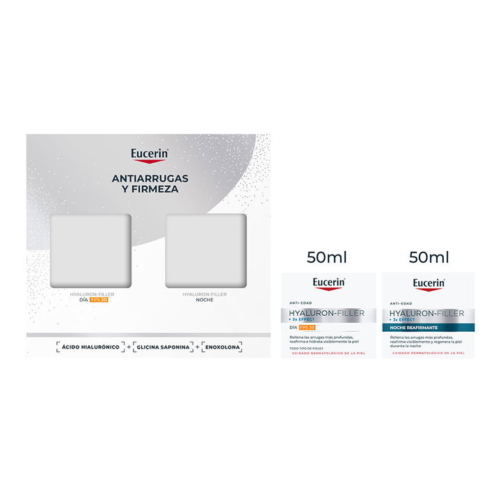 Eucerin Coffret Hyaluron Filler Crème Jour SPF 30 et Crème Nuit 2 pièces