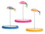 Mascow Rascador à ressort pour chat avec corde - Assortiment de couleurs, 19x24x19 cm, plastique et métal (Set de 12)