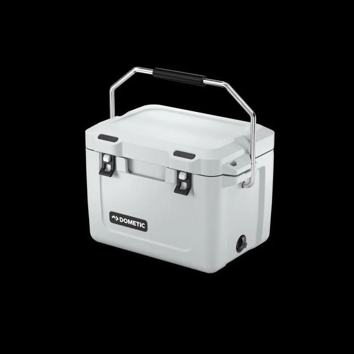Dometic Patrol 20 - Glacière isotherme de 19L avec poignée inox - Conserve la glace plusieurs jours - Capacité 19 litres - Pour camping et plein air
