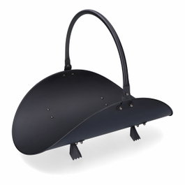 Edm Panier à bois métallique noir 48 x 35 x 38 cm