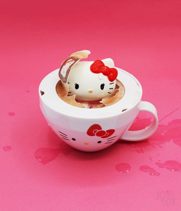 Joy Toy Assortiment de figurines squishy Hello Kitty Cappuccino (8 pièces)