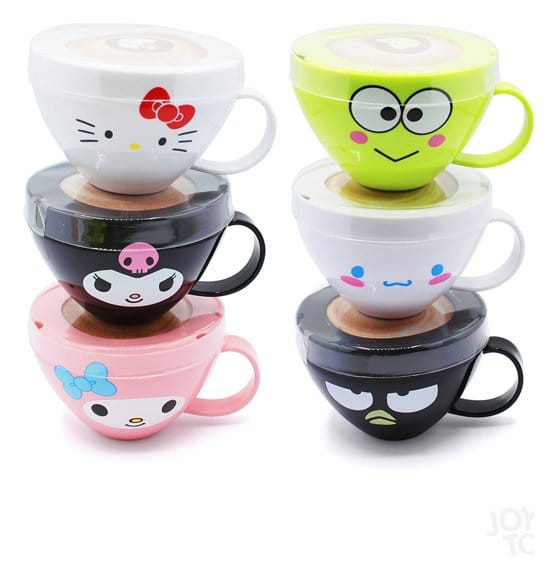 Joy Toy Assortiment de figurines squishy Hello Kitty Cappuccino (8 pièces)
