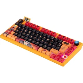 Clavier Mécanique Konix Naruto Shippuden Édition Pro Collector Numérotée - AZERTY - Switch Gateron Yellow Pro - RGB - Bluetooth / 2.4 GHz / USB - Rétroéclairage LED