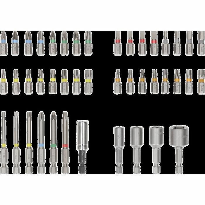 Bosch Coffret d'embouts de vissage 43 pièces en acier S2 avec boîte Pick and Click Bosch Coffret d'embouts de vissage 43 pièces en acier S2 avec boîte Pick and Click