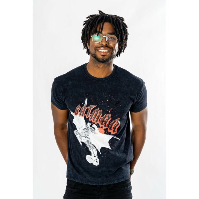 CID Batman T-Shirt Rock Acid Wash (L)