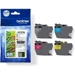 Brother Pack 4 cartouches LC422XLVAL, multicolores, haute capacité, compatibles MFC-J5340DW/J5345DW/J5740DW/J6540DW/J6940DW