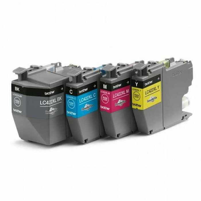 Brother LC422XLVAL Multipack de 4 Cartouches d'Encre Haute Capacité (Noir, Cyan, Magenta, Jaune)