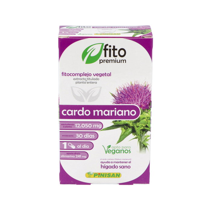 PINISAN FITO PREMIUM Cardo Mariano 30 capsules PINISAN FITO PREMIUM Cardo Mariano 30 capsules