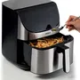 Ariete 4628 Friteuse sans huile XXL 7 litres - 2 kg - 1700 W - Écran tactile - 11 programmes - Inox brossé - Livre de recettes inclus