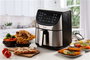 Ariete 4628 - Friteuse à air sans huile XXL en métal, 11 programmes, cuisson saine avec 80% moins de graisse, panier amovible