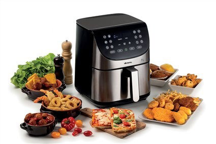 Ariete 4628 - Friteuse à air sans huile XXL en métal, 11 programmes, cuisson saine avec 80% moins de graisse, panier amovible