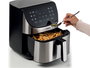 Ariete 4628 - Friteuse à air sans huile XXL en métal, 11 programmes, cuisson saine avec 80% moins de graisse, panier amovible