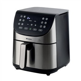 Ariete 4628 - Friteuse à air sans huile XXL en métal, 11 programmes, cuisson saine avec 80% moins de graisse, panier amovible