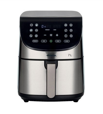 Ariete 4628 - Friteuse à air sans huile XXL en métal, 11 programmes, cuisson saine avec 80% moins de graisse, panier amovible