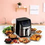 Ariete 4628 - Friteuse à air sans huile XXL en métal, 11 programmes, cuisson saine avec 80% moins de graisse, panier amovible