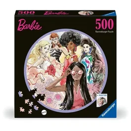 Puzzle Ravensburger Barbie 500 pièces rond - L'icône du style depuis 1959, 19853