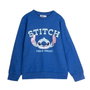 Cerdá Sweat-shirt Cotton Brushed Stitch 14 ans - Sweat-shirt garçon en coton brossé motif Stitch, taille 14 ans, couleur bleu foncé
