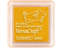 Tsukineko VERSACRAFT Tampon encreur textile Mustard Yellow 33x33mm