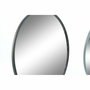 Miroir mural DKD Home Decor Métal Gris foncé Gris clair 2 Unités (17 x 17 x 27,7 cm)