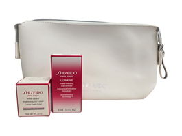Shiseido White Lucent - Coffret de Soins Éclaircissants - Crème de Jour 15 ml + Sérum Illuminant 10 ml pour le Visage