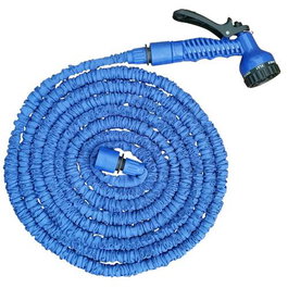 Riegolux Tuyau d'arrosage extensible bleu 5-15m avec pistolet