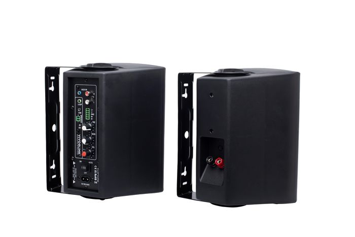 Vivolink VLSP65AW Ensemble d'enceintes actives 2x30W Noir