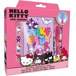 Hello Kitty and Friends - Journal avec stylo magique - Dimensions : 23x22x3 cm