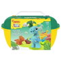 Pâte à modeler en argile Jovi PLAY&FUN JURASIC Multicouleur (4 Unités)