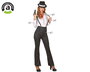 Bambi Délire Déguisement Femme Adulte Gangster Années 20 - XS-S - Noir - 4 Pièces (Pantalon, Chemise, Cravate, Bretelles) - Polyester - Qualité Fête