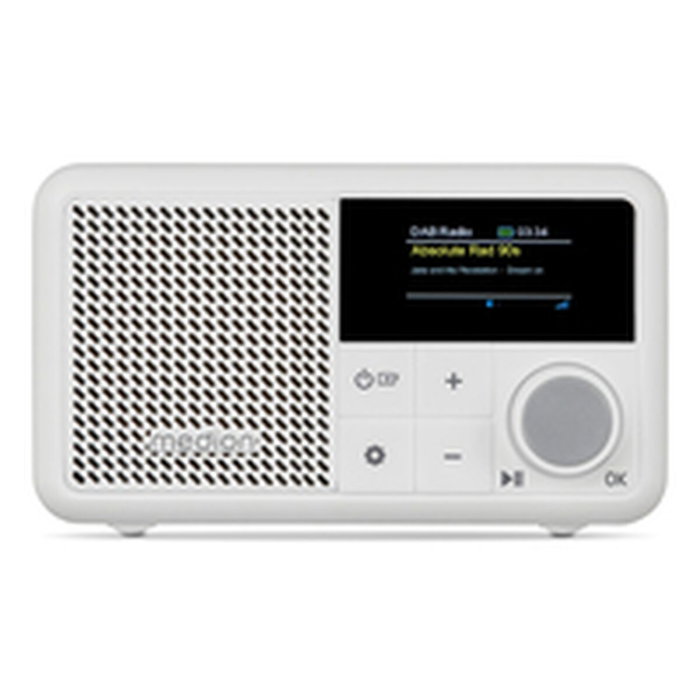 Medion Radio numérique DAB+/FM et Bluetooth, Écran TFT 1.47 pouces - Blanc