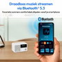 Medion Radio numérique DAB+/FM et Bluetooth, Écran TFT 1.47 pouces - Blanc