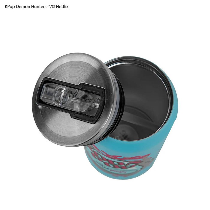 Cinereplicas Thermos Soda Pop 400ml KPop Demon Hunters - Lotte isotherme réutilisable avec design métallisé