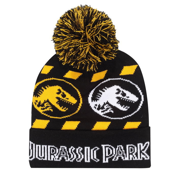 Chapeau Jurassic Park Hazard Snow Beanie Noir Chapeau Jurassic Park Hazard Snow Beanie Noir