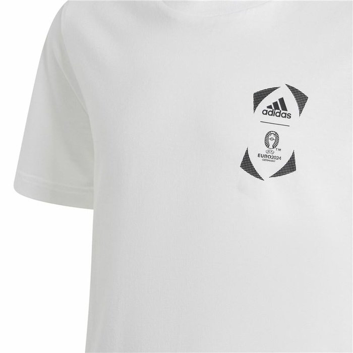 T shirt à manches courtes Adidas EURO 24 Blanc