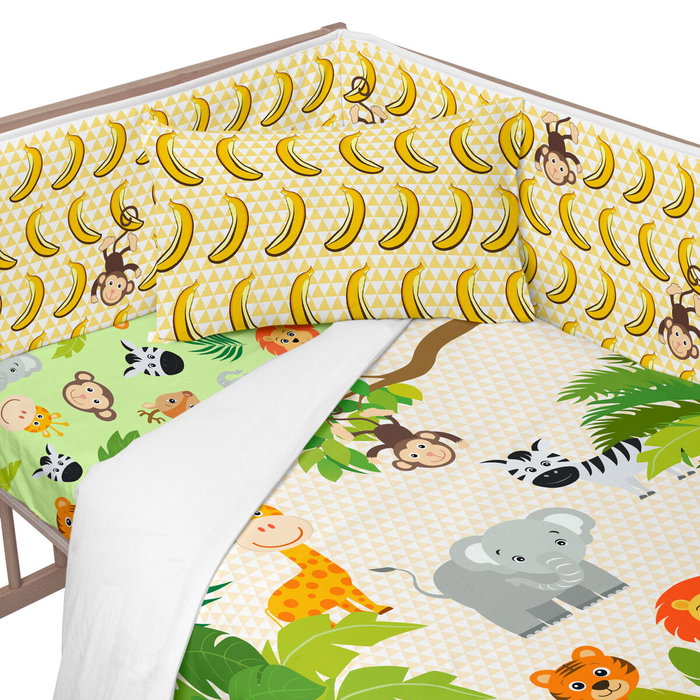 Protection du berceau HappyFriday Mr fox Wild Multicouleur 210 x 40 cm Protection du berceau HappyFriday Mr fox Wild Multicouleur 210 x 40 cm