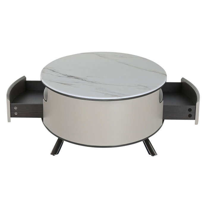 Table Basse Home ESPRIT Blanc Beige 140 x 75 x 40 cm Table Basse Home ESPRIT Blanc Beige 140 x 75 x 40 cm